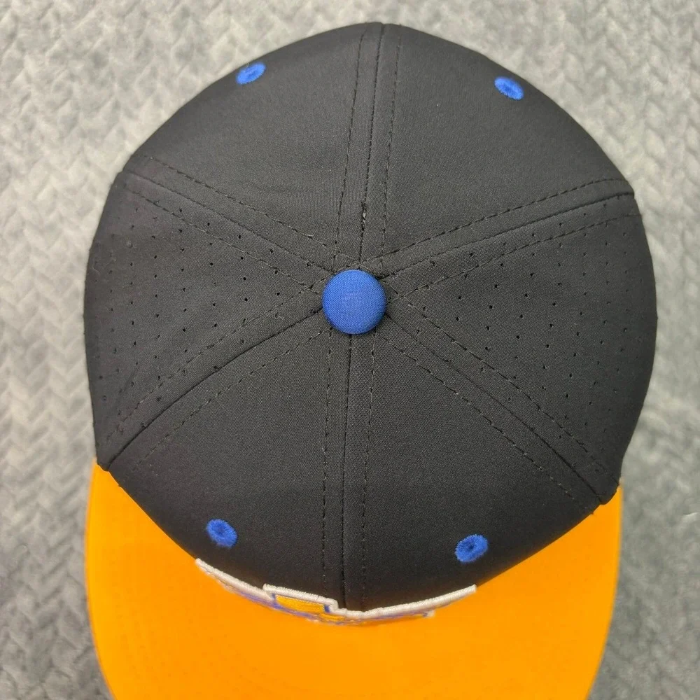 The Game Pro Texas Eagle Baseball Hat Black Yellow GP521 Mens Medium